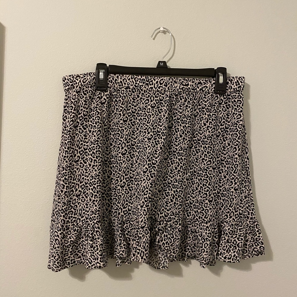 american eagle cheetah print skirt